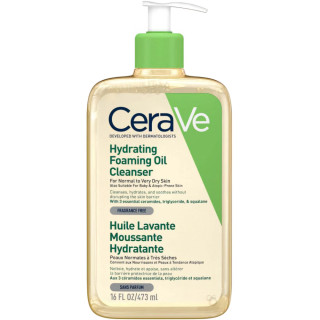 پاک کننده صورت روغنی سراوی CeraVe حاوی ابرسان پوست خشک و خیلی خشک